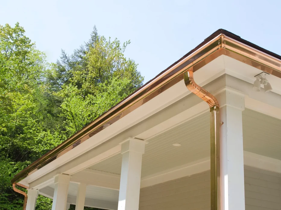 1-beautiful-copper-gutter-install